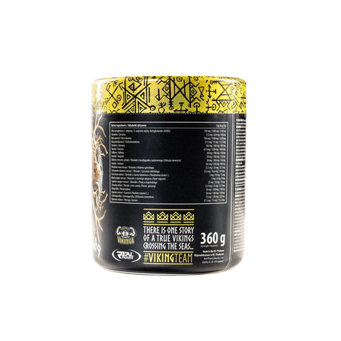 Real Viking Preworkout, 360 g, pudra, Real Pharm, Supliment alimentar pre-workout cu cafeina
