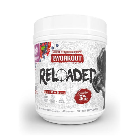 Pre-workout Reloaded, pudra, 535g, 5% Rich Piana, Supliment alimentar pre-workout cu cofeina 4