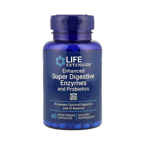 Super enzime digestive si probiotice imbunatatite, 60 capsule, Life Extension, Supliment alimentar pentru digestie 1