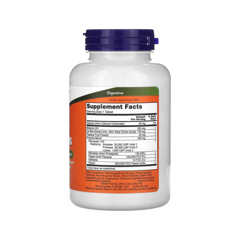Super Enzymes 180 tablete, Now Foods, Supliment alimentar pentru digestie eficienta 2