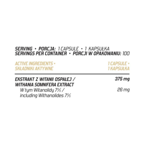 Suplimente antistres | Ashwagandha 100 capsule, Evolite Nutrition, Supliment alimentar pentru sanatate 1