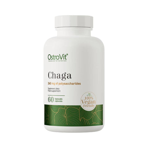 undefined | Extract de ciuperca Chaga 600mg, 60 capsule, Ostrovit, Supliment alimentar pentru sanatate 0