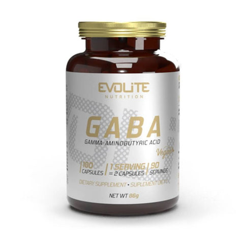 Suplimente sanatate GABA 375mg, 180 capsule, Evolite Nutrition, Supliment alimentar antistres 1