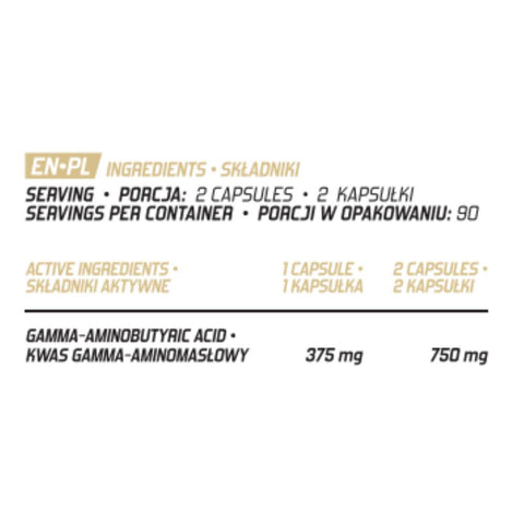 Suplimente sanatate GABA 375mg, 180 capsule, Evolite Nutrition, Supliment alimentar antistres 2
