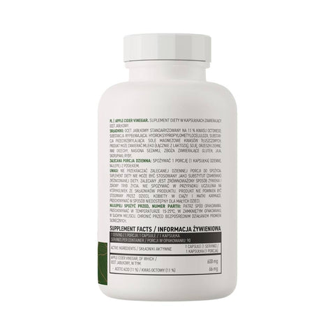 undefined | Otet de mere 600mg, 90 capsule, Ostrovit, Supliment alimentar pentru sanatate 1