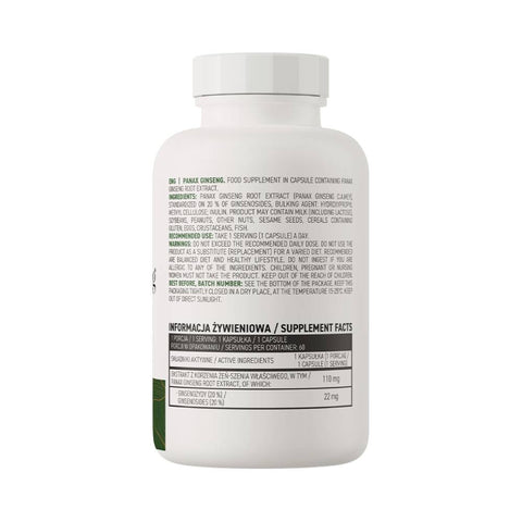 undefined | Panax Ginseng, 60 capsule, Ostrovit, Supliment alimentar pentru sanatate 1