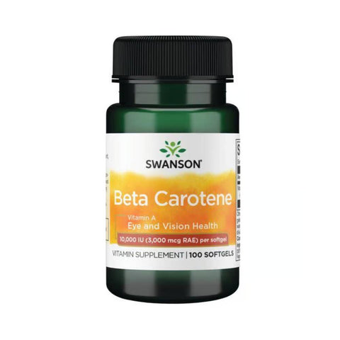 Vitamine | Vitamina A 3000mcg, 100 capsule, Swanson, Supliment alimentar pe baza de beta-caroten 0
