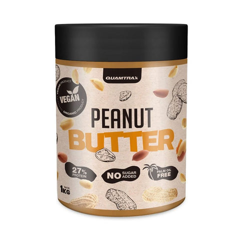 Unturi & Creme proteice | Unt de arahide, 1kg, Quamtrax, 100% Natural 0