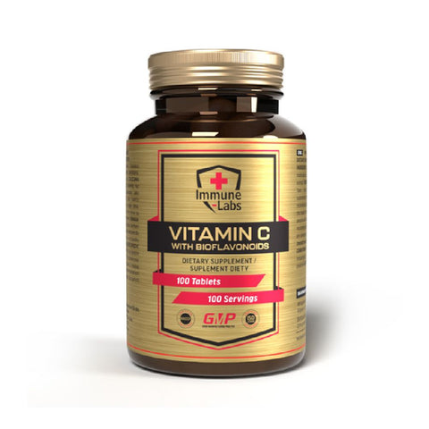 Vitamina C cu bioflavonoide, 100 tablete, Immune Labs, Supliment alimentar pentru sanatate 1