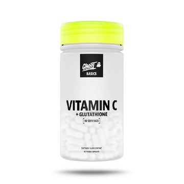 Vitamina C + Glutathione 60 capsule vegane, Ghost, Supliment alimentar pentu sanatate 1