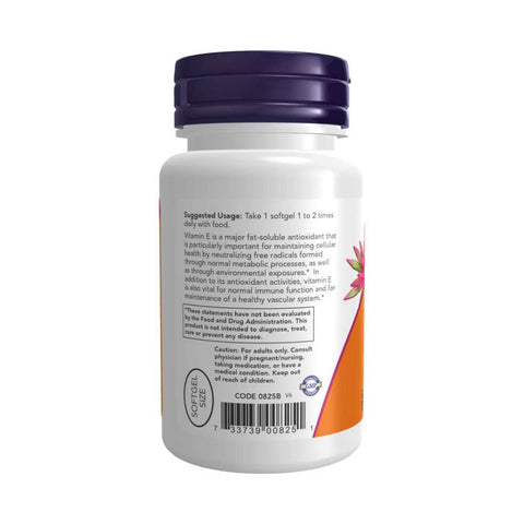 Vitamina E 200UI, 100 capsule, Now Foods, Supliment alimentar pentru sanatate 2
