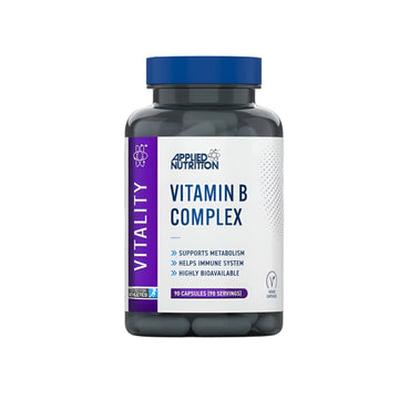 Vitamine si minerale Complex de Vitamina B, 90 capsule, Applied Nutrition, Supliment alimentar pentru sanatate 1