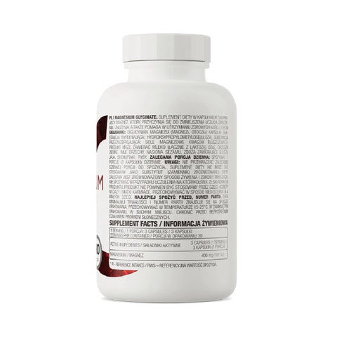 Minerale | Magneziu glicinat, 90 capsule, Ostrovit, Supliment alimentar pentru sanatate 1