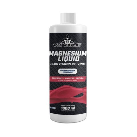 Vitamine si minerale Magneziu lichid + vitamina B6 + zinc, lichid, 1L, Vitabolic, Supliment alimentar pentru sanatate 1