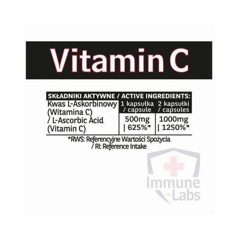 Vitamine | Vitamina C 500mg, 150 capsule, Immune Labs, Supliment alimentar pentru imunitate 1