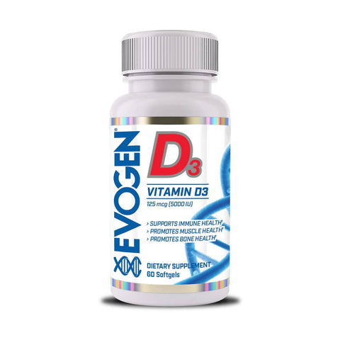 Vitamine | Vitamina D3, 60 capsule, Evogen Nutrition, Supliment alimentar pentru imunitate 0