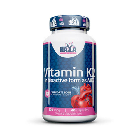 Vitamine | Vitamina K2 100mcg, 60 capsule, Haya Labs, Supliment alimentar pentru sanatate 0
