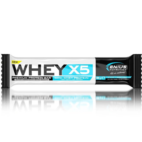 Batoane Whey X5 Protein Bar 48g, Genius Nutrition, Baton proteic 1