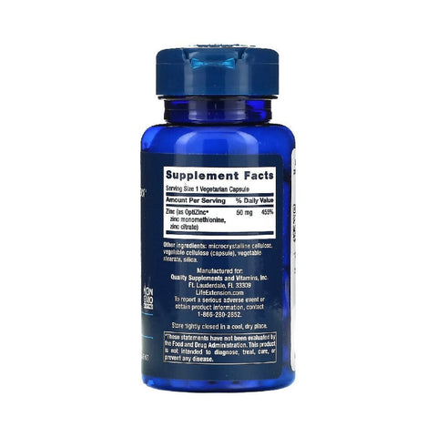 Zinc 50mg, 90 capsule, Life Extension, Supliment alimentar pentru sanatate 2