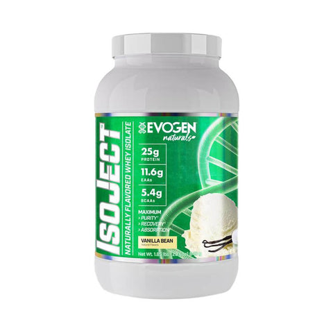 Suplimente antrenament | Isoject Naturals 840g, pudra, Evogen, Izolat proteic din zer 0