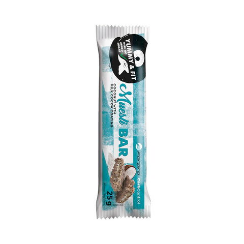Alimente & Gustari | Baton Musli Cocos cu invelis de ciocolata, 25g, ForPro, Bogat in fibre 0