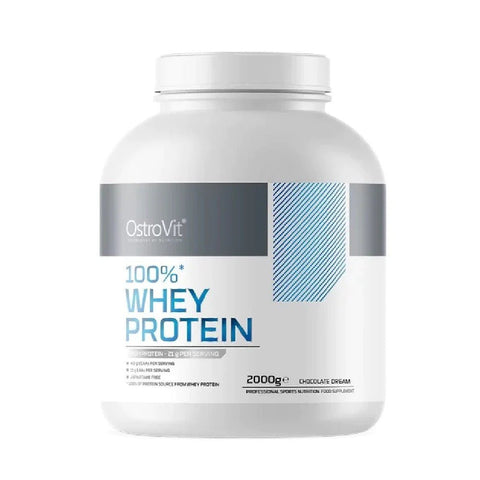 Proteine 100% Whey Protein, pudra, 2kg, Ostrovit, Concentrat proteic din zer (Ambalaj cu un usor defect estetic - Cutiile pot fi usor turtite) 1