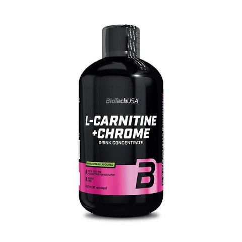 Biotech USA | L-carnitina+Crom, lichid, 500ml, BiotechUSA, Supliment alimentar pentru scadere in greutate 0