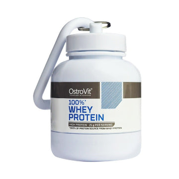 L❤️ve is in the SUPPS | Breloc borcan pentru depozitat pudra proteica 50g continut, Ostrovit 0