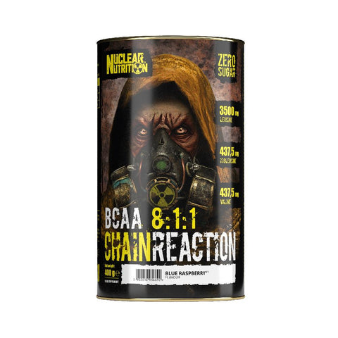 Aminoacizi | BCAA 8:1:1 Chain Reaction, pudra, 400g, Nuclear Nutrition, Aminoacizi pentru recuperare 0