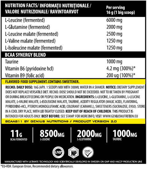 undefined | BCAA811 400g/25big serv 2