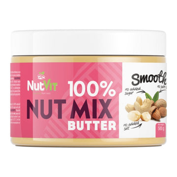 Alimente & Gustari | Unt din mix de alune 100%, 500g, NutVit, Textura smooth 0
