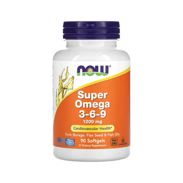 Acizi grasi Omega | Super Omega 3-6-9, 90 capsule, Now Foods, Acizi grasi din ulei de peste 0
