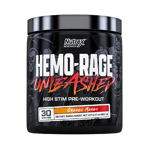 Pre-workout | (Produs intarit) Hemo-Rage Unleashed, pudra, 180g, Nutrex, Pre-workout cu cofeina 0