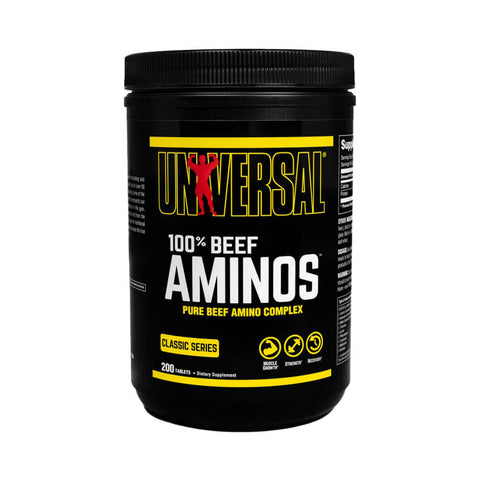 Aminoacizi | Beef Aminos, 200 tablete, Universal, Complex de aminoacizi din vita 0