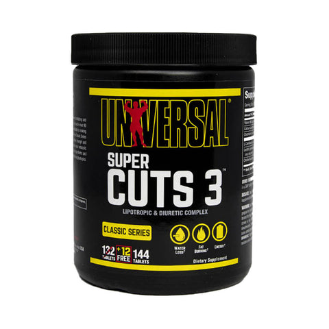 Slabire & Ardere grasimi | Super Cuts 3, 132 tablete, Universal, Arzator grasimi 0