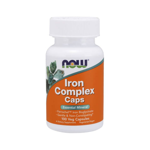 Minerale | Complex de fier, 100 capsule, Now Foods, Supliment alimentar pentru sanatate 0