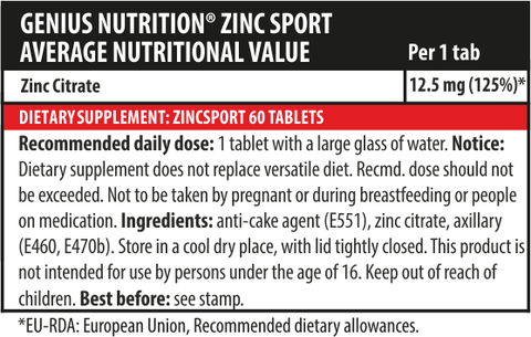 undefined | ZINC SPORT 60tabs 1